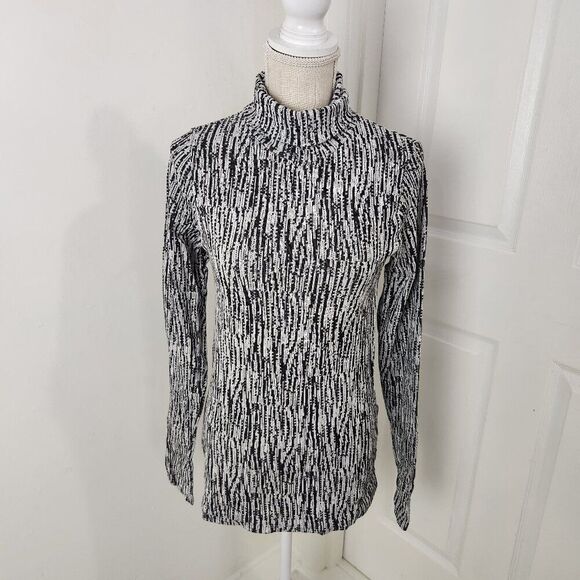 Athleta Top Womens M Flurry Elemental Turtleneck Cold Weather Training Seamless - Picture 1 of 13